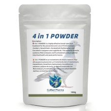 4 in 1 POWDER 100g - Salmonela - Coccidiosis - Cancro - E. Coli - de CuMed Pharma 4 in 1 POWDER 100g - Salmonela - Coccidiosis - Cancro - E. Coli - de CuMed Pharma