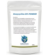 Doxicicline 20% POWDER 100g - Ornitosis - Vías Respiratorias - por CuMed Pharma Doxicicline 20% POWDER 100g - Ornitosis - Vías Respiratorias - por CuMed Pharma