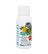 Multivet 50 ml - Deficiencia de vitaminas - Muda - de Vetafarm Multivet 50 ml - Deficiencia de vitaminas - Muda - de Vetafarm