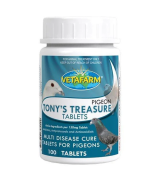 Tonys Treasure 100 pastillas - 5 en 1 - amplio espectro - de Vetafarm